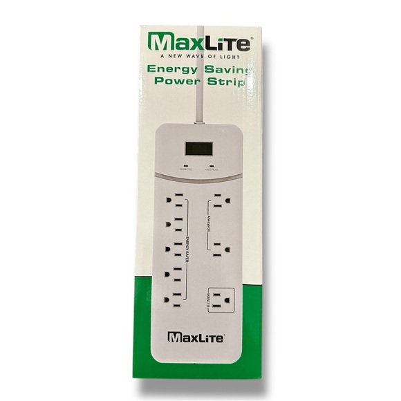 Max Lite Energy Saving Power Strip - White - Picture 1 of 6